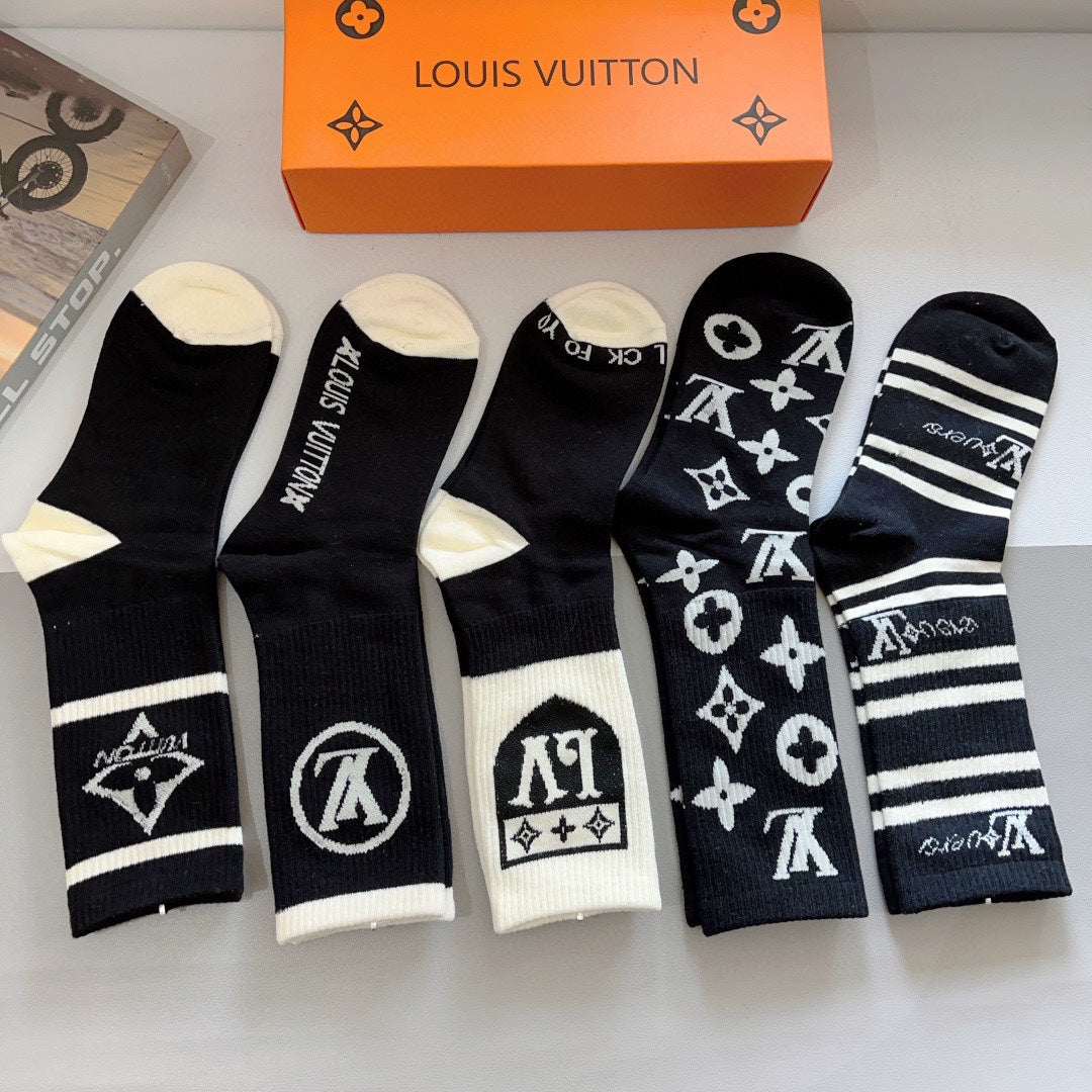 Chaussettes à motifs classiques