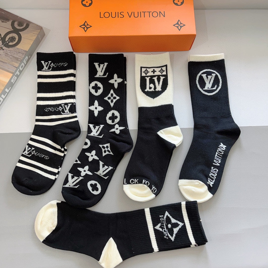 Chaussettes à motifs classiques