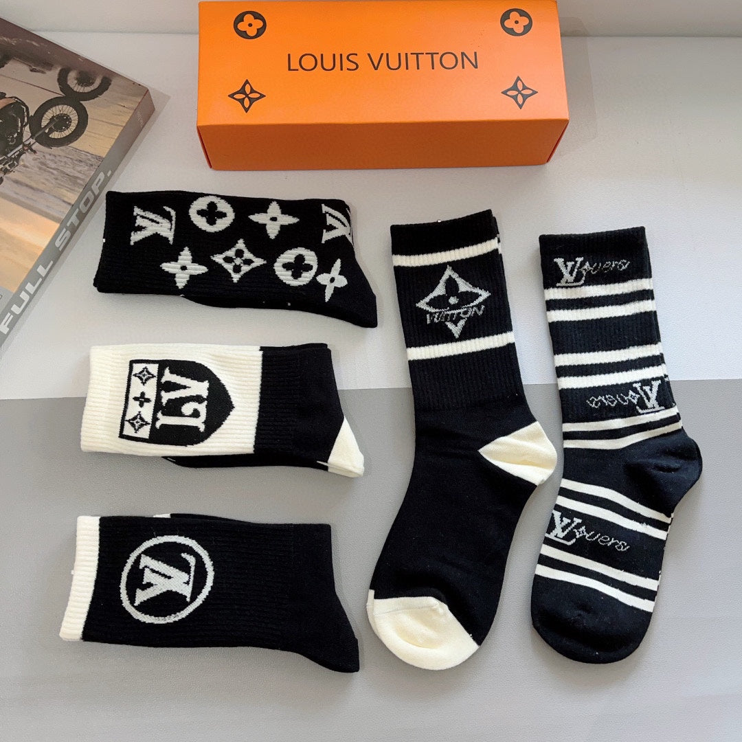 Chaussettes à motifs classiques