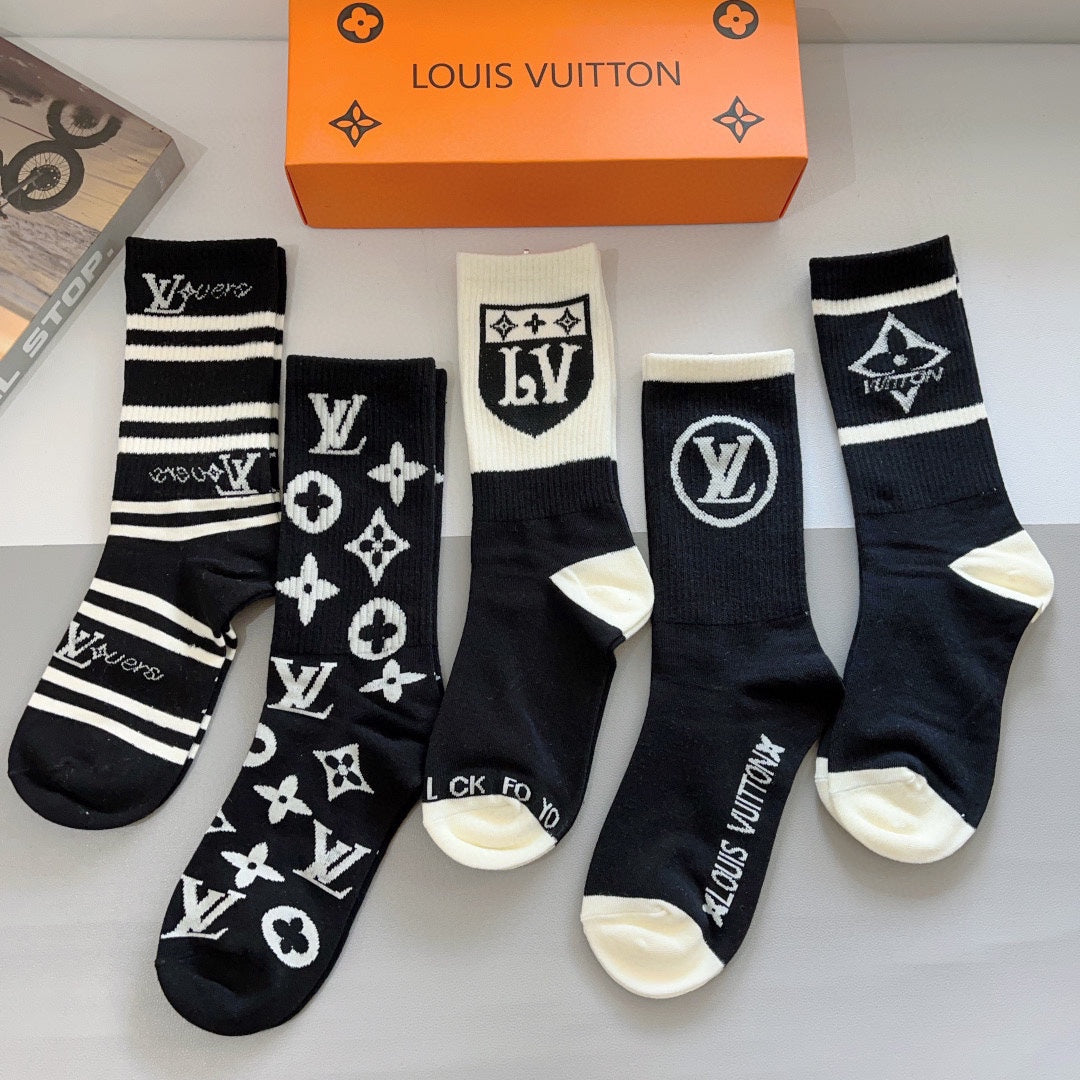Chaussettes à motifs classiques