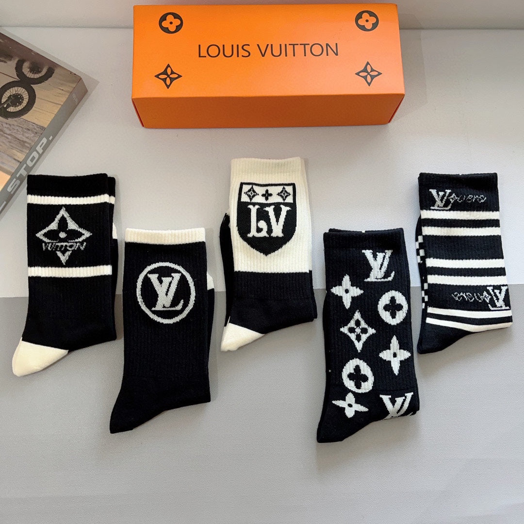 Chaussettes à motifs classiques