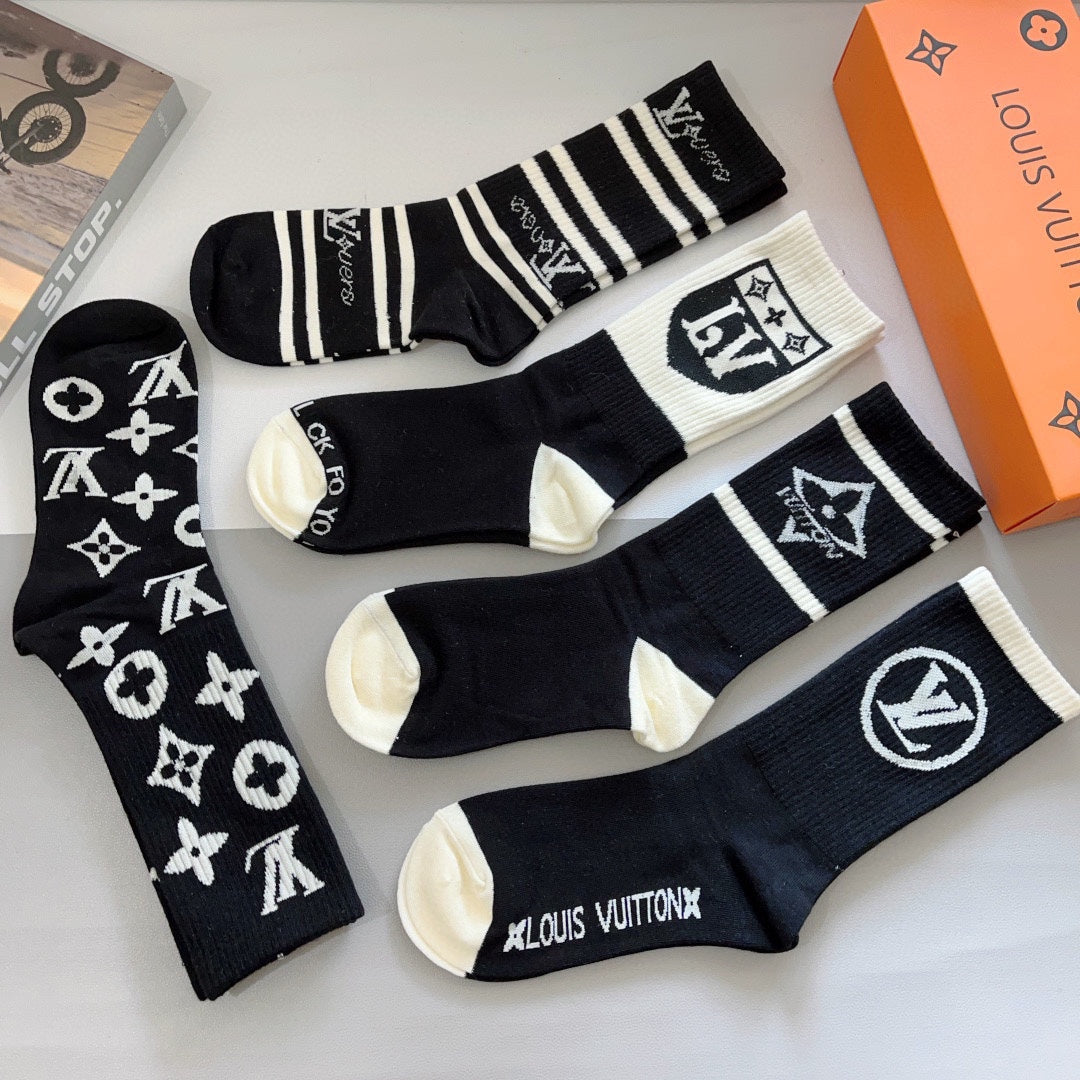 Chaussettes à motifs classiques