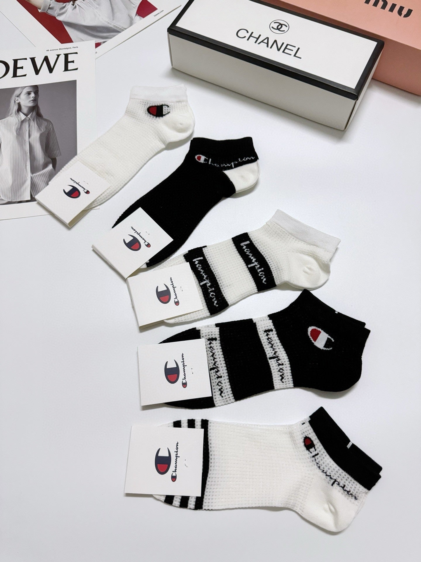 Chaussettes à motifs classiques