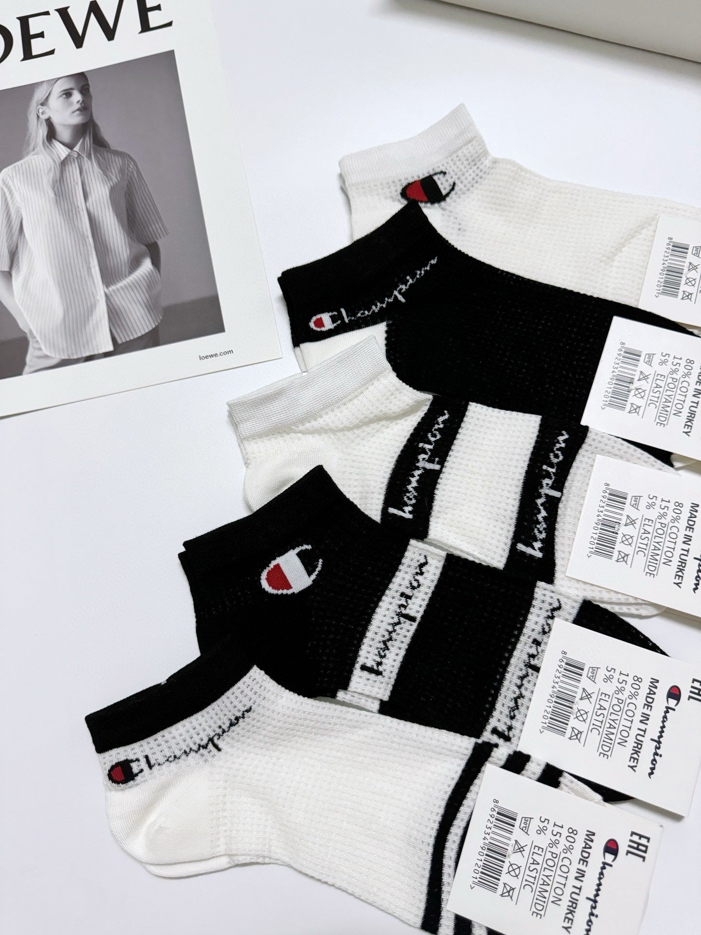 Chaussettes à motifs classiques