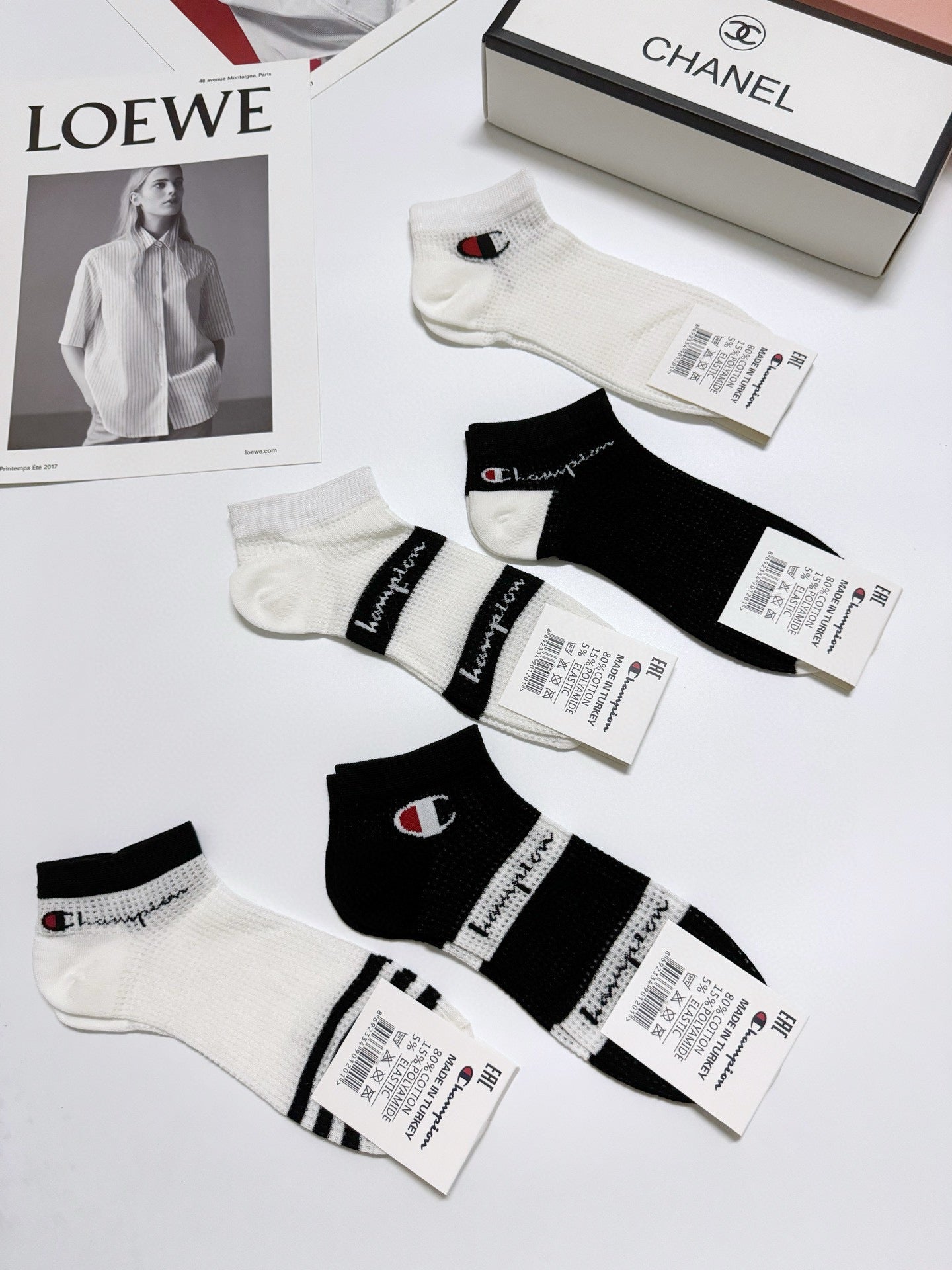 Chaussettes à motifs classiques