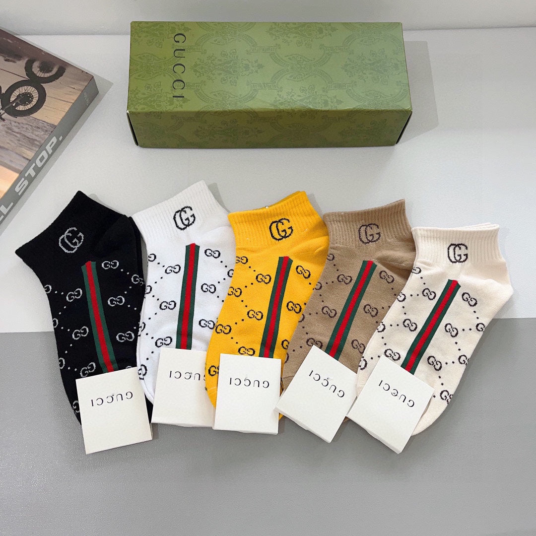 Chaussettes multicolores à motif double G