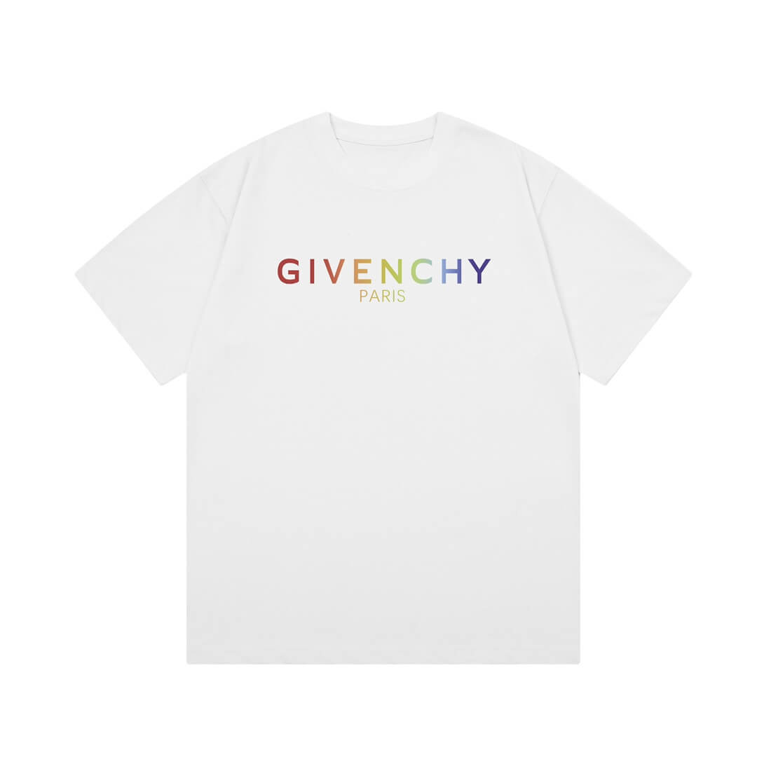 T-shirt lettres arc-en-ciel