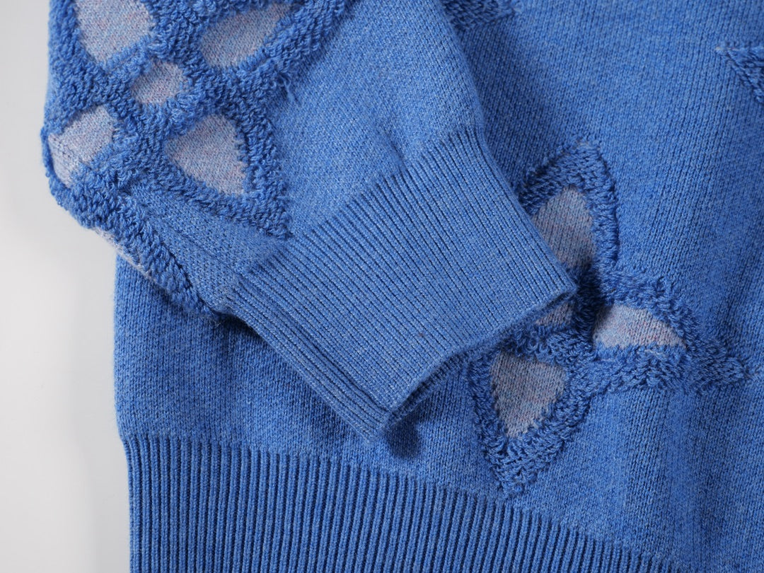 Nouveau pull jacquard gaufré