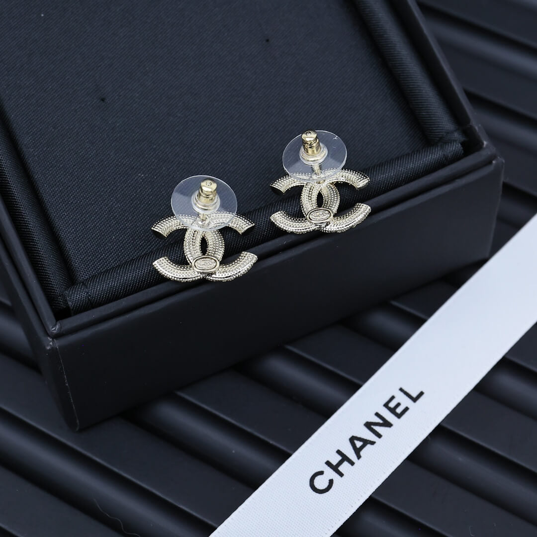 Classic Full-Pavé Stud Earrings