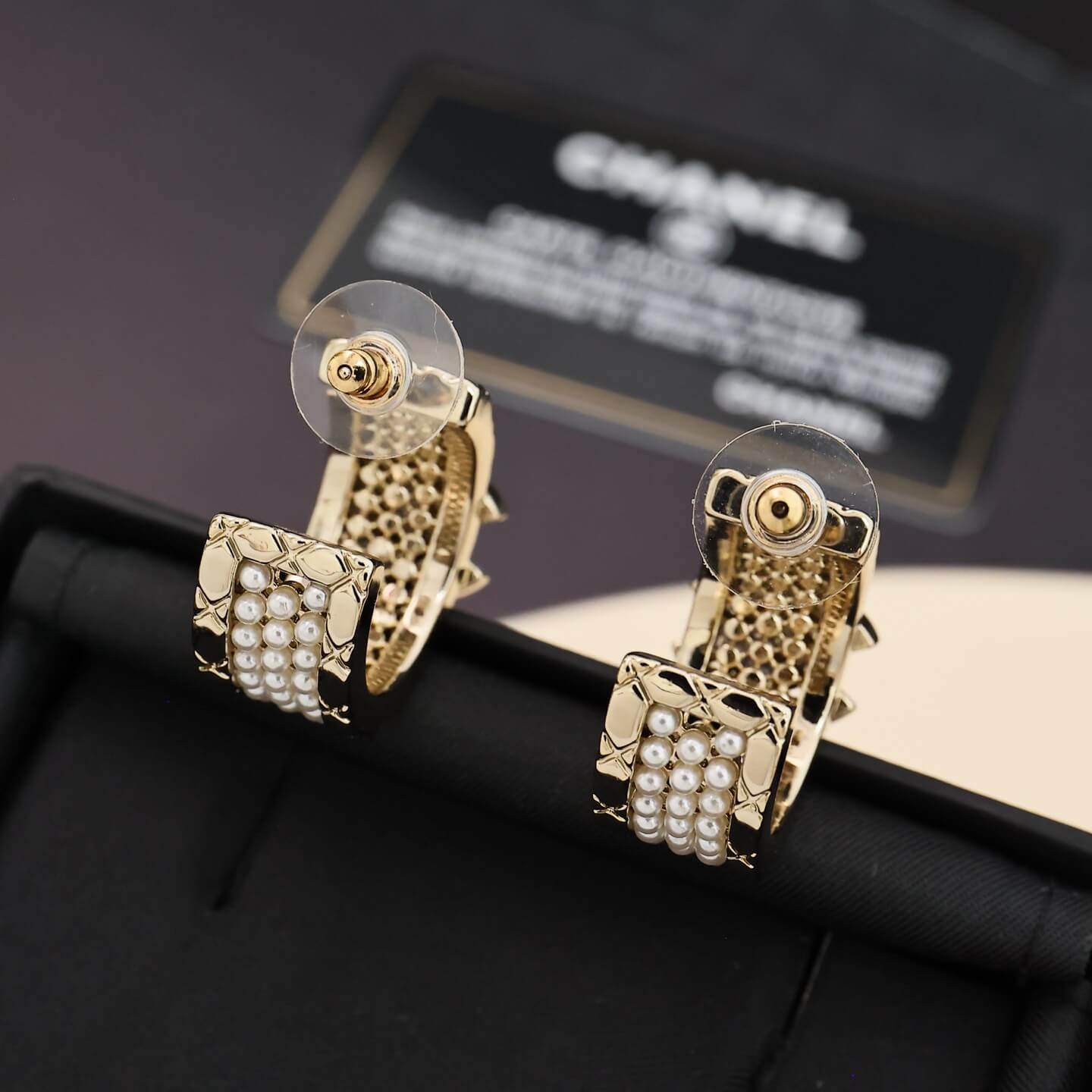 Chic Pearl-Accented Earrings