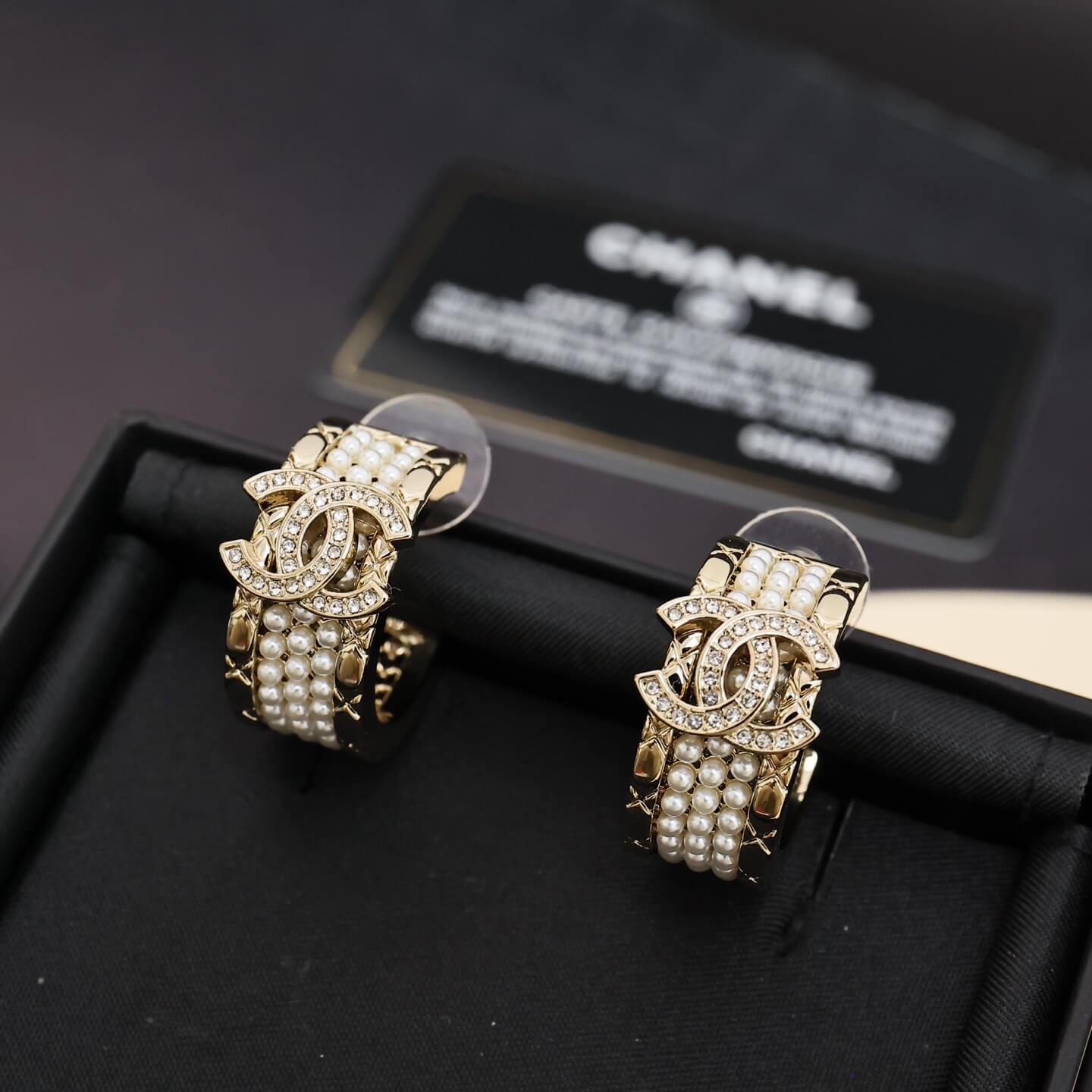 Chic Pearl-Accented Earrings