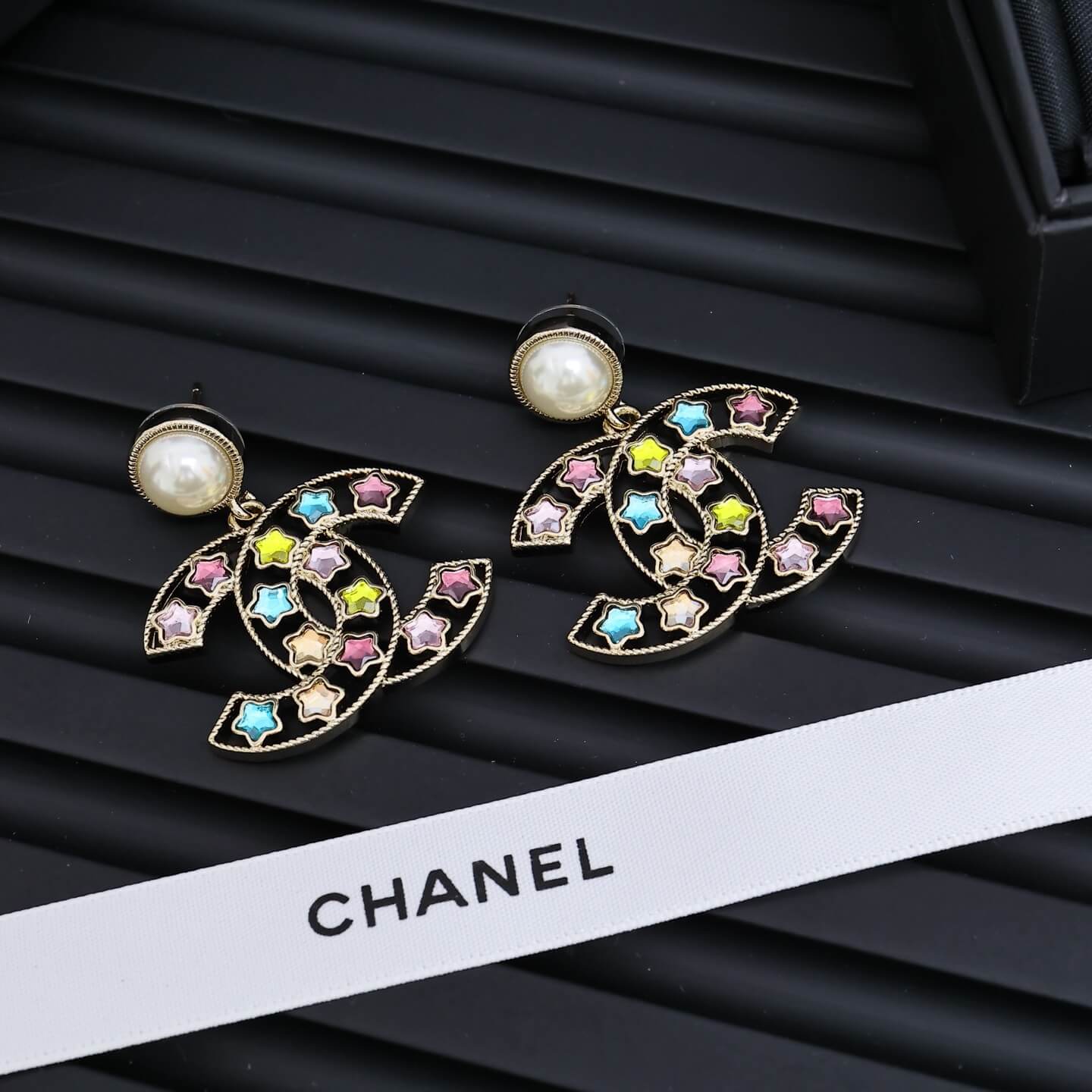 Colorful Star Statement Earrings