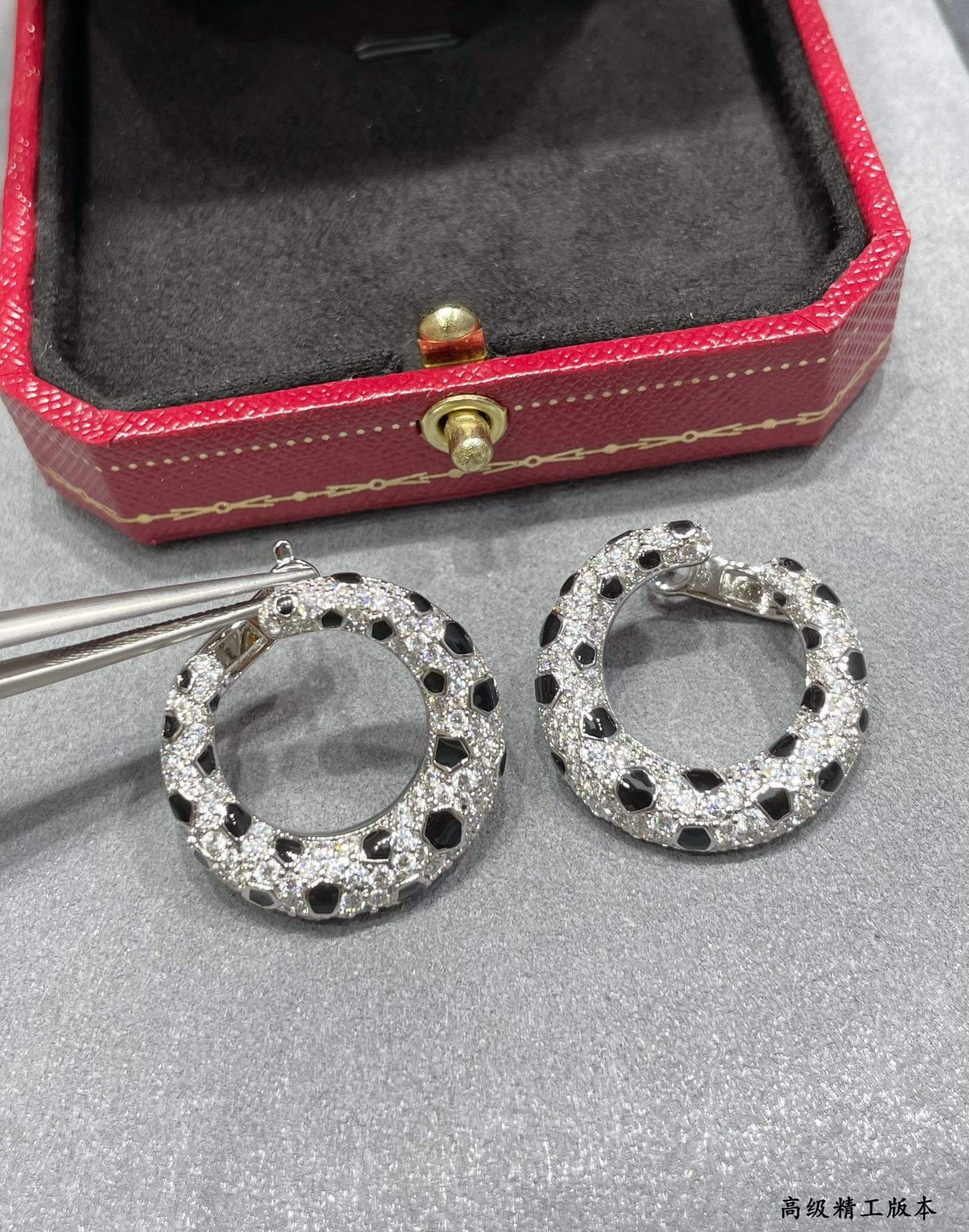 Polka Dot Hoop Earrings