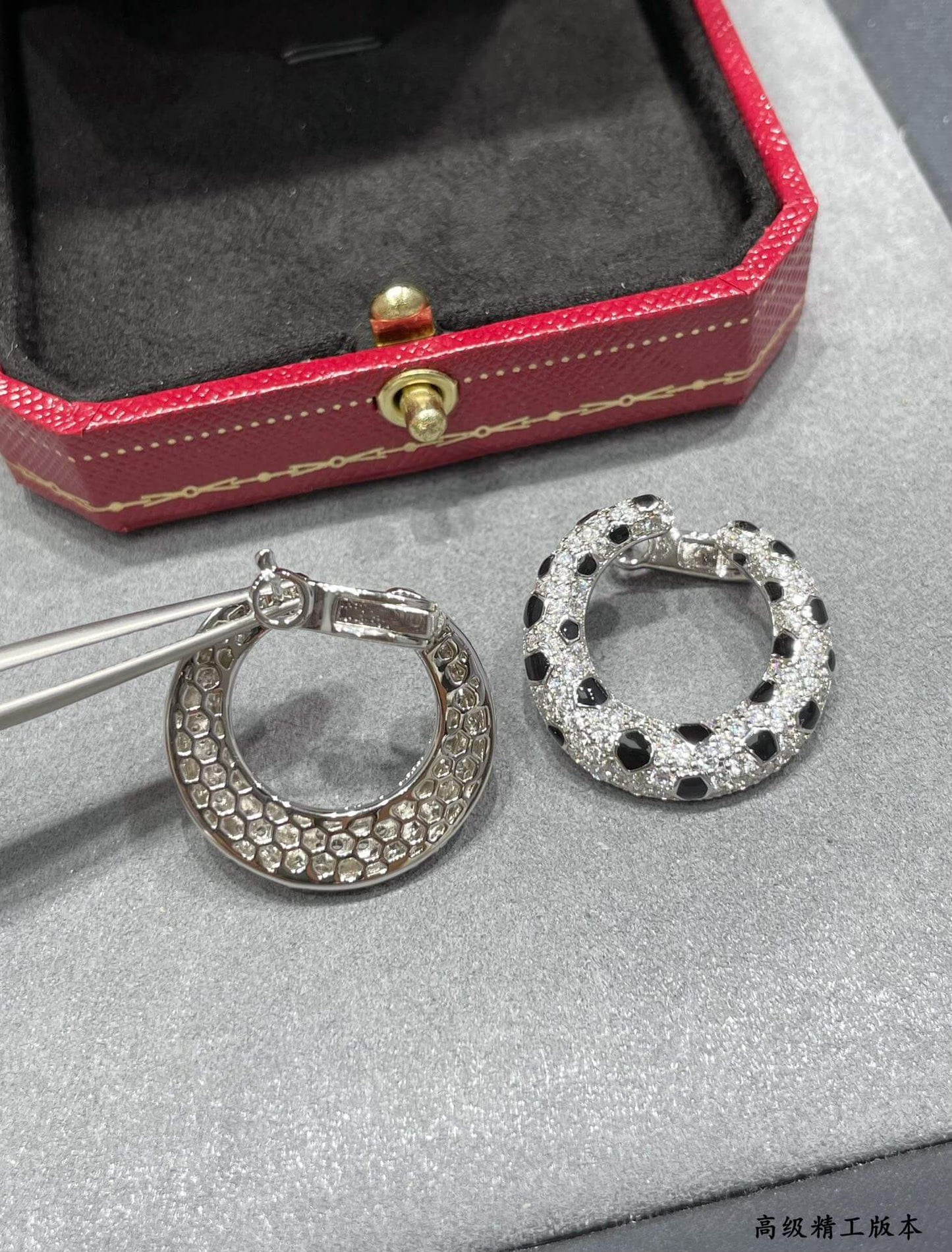 Polka Dot Hoop Earrings