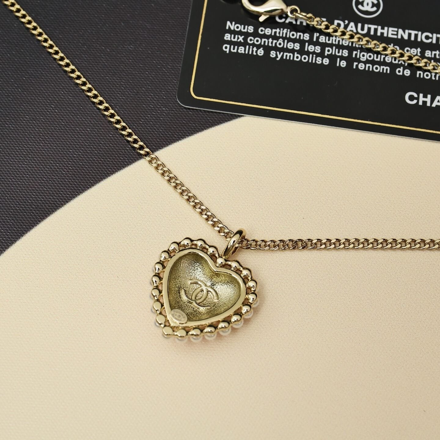 Blush Pearl Heart Pendant Necklace