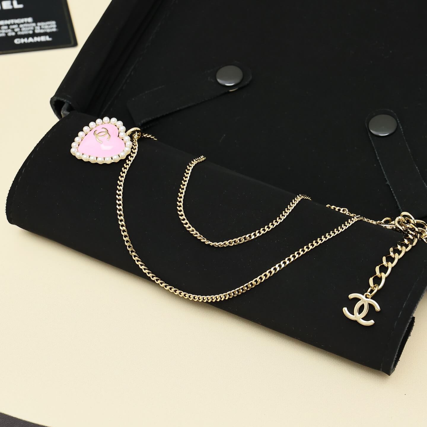 Blush Pearl Heart Pendant Necklace