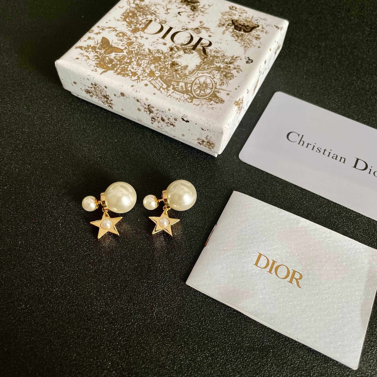 Vintage Star Drop Earrings