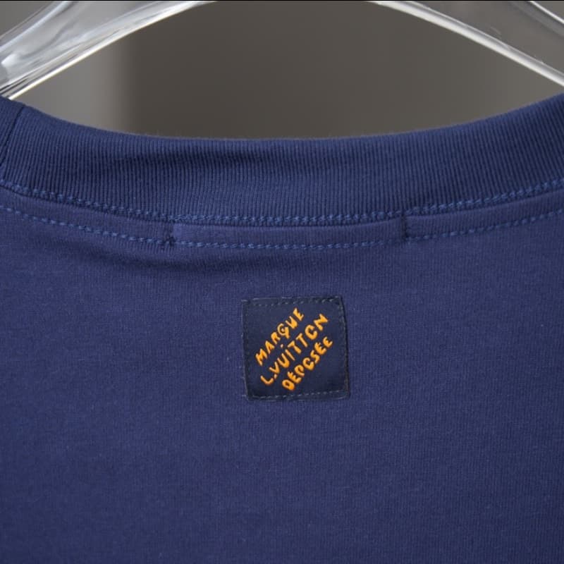 Letter Landscape Embroidery T-Shirt