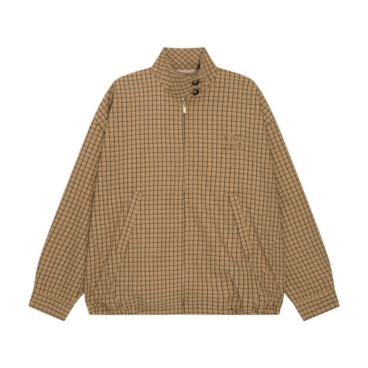 New Brown Plaid Jacket