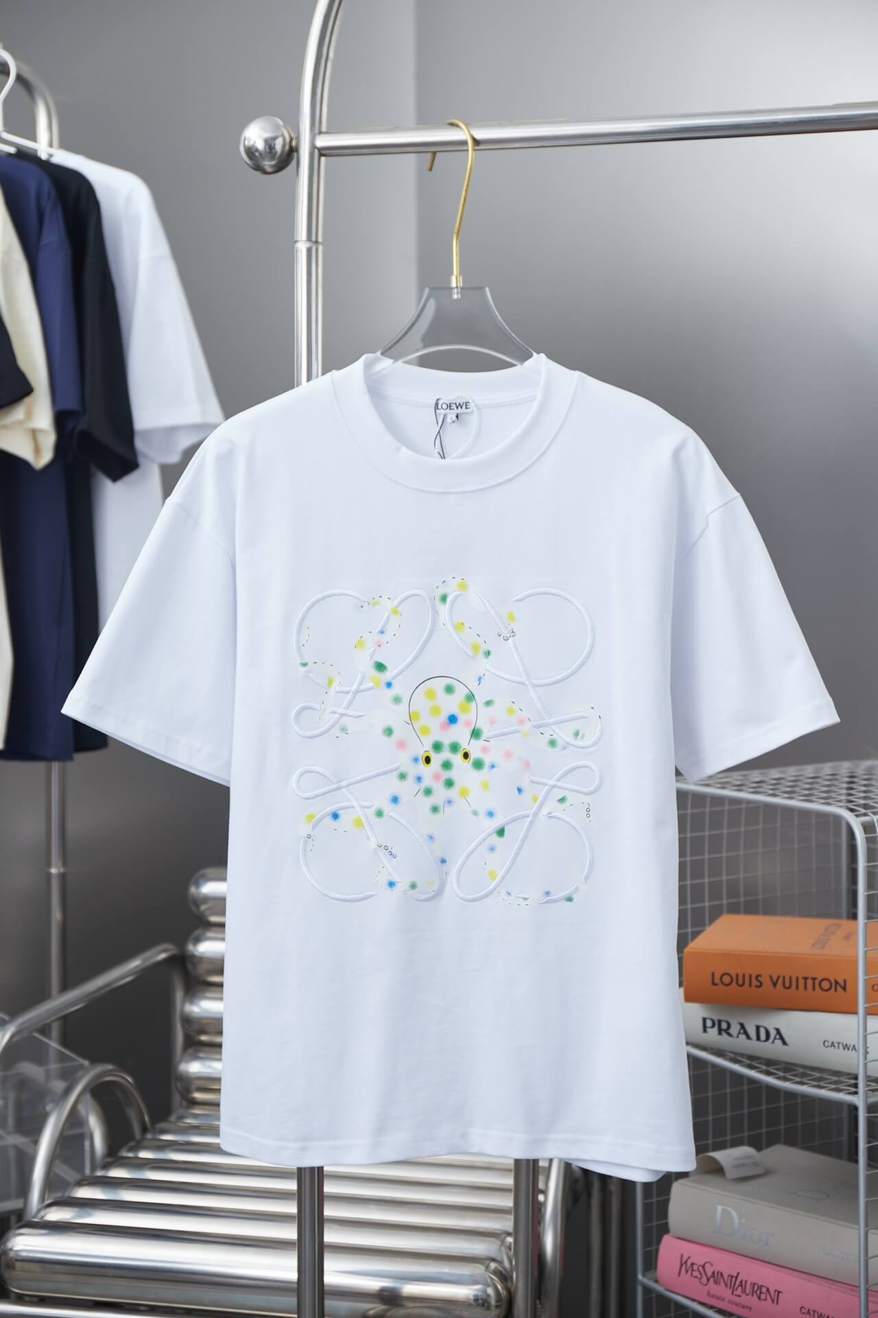 T-shirt brodé poulpe