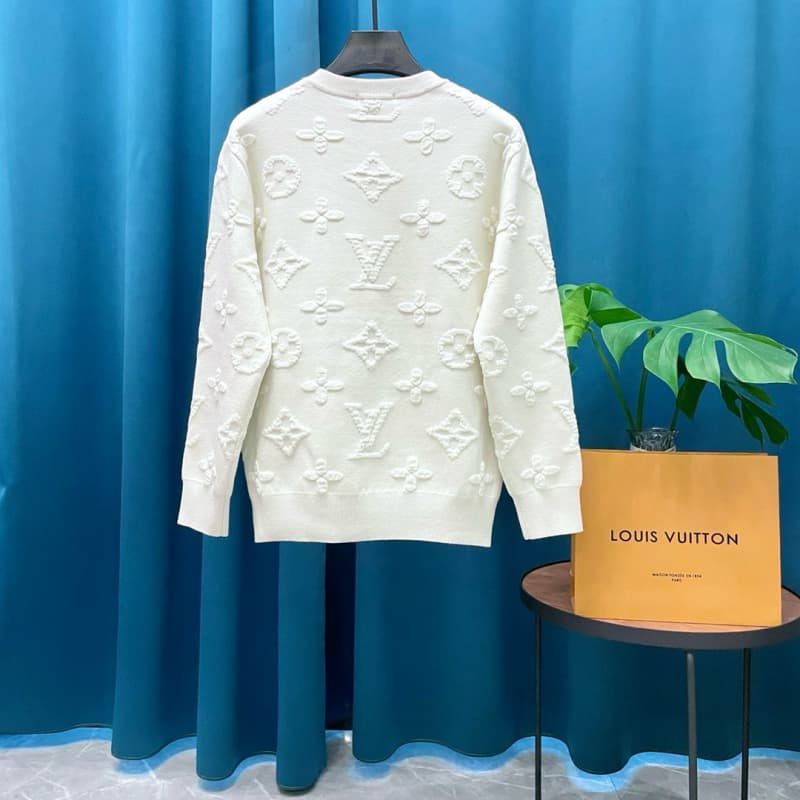 All-Over Jacquard Wool Knit Sweater