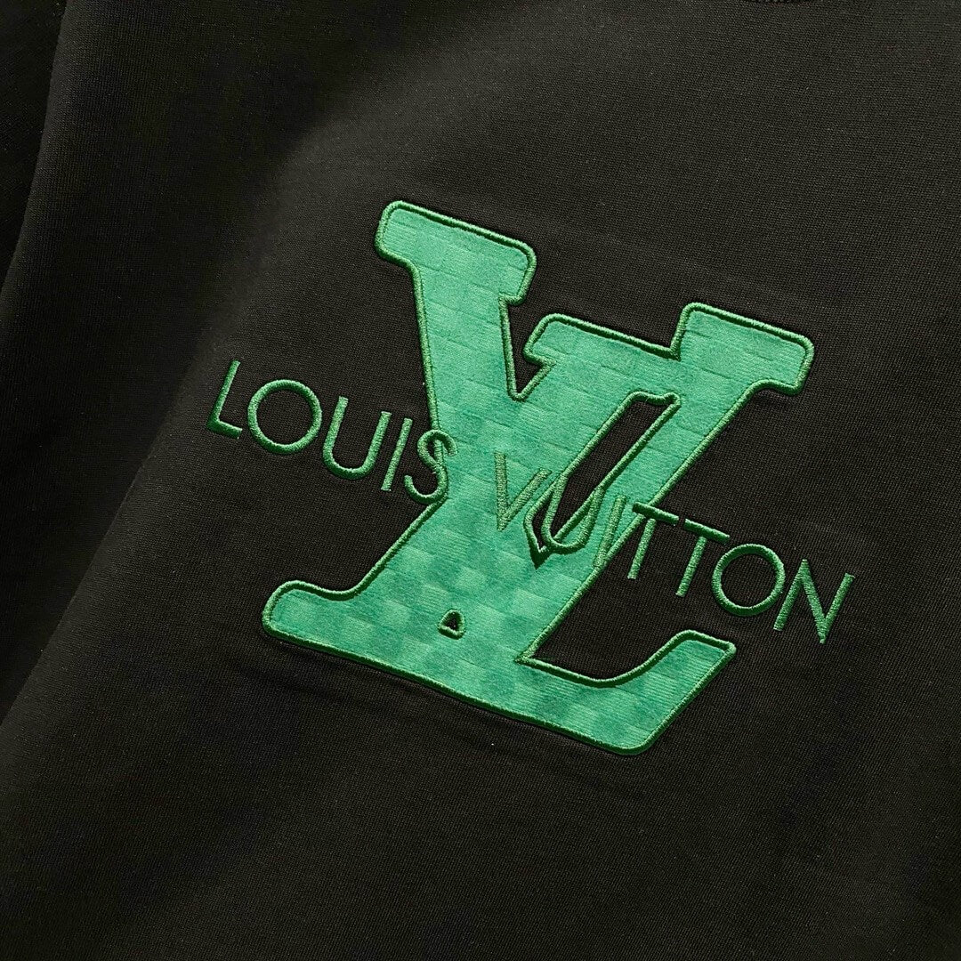 T-shirt à motif brodé vert