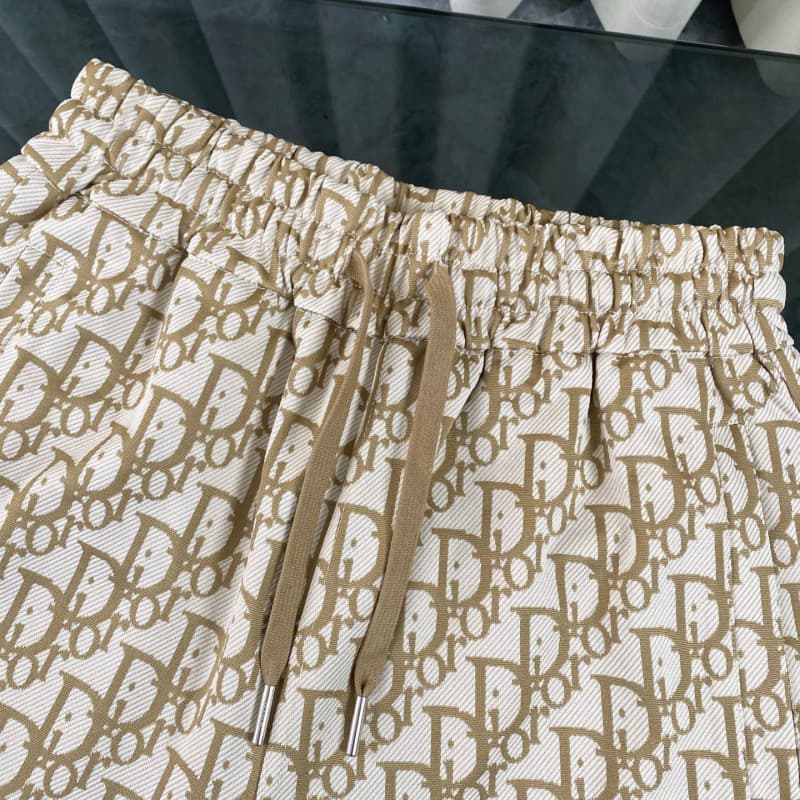 2025 New Beige Jacquard All-Over Print T-shirt