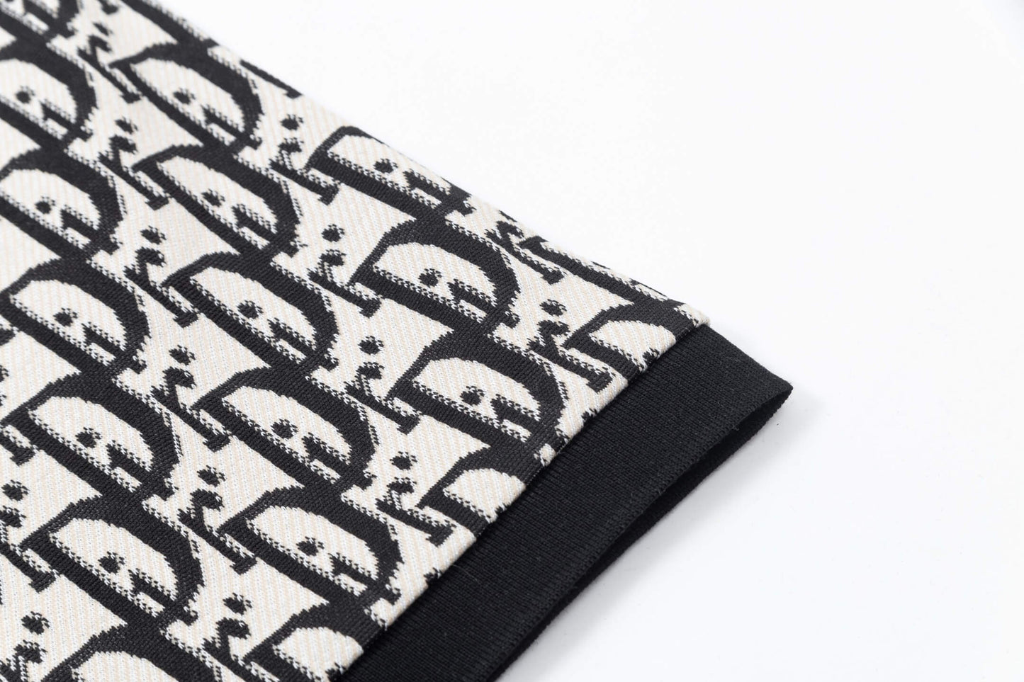 All-Over Jacquard Letter Polo Shirt