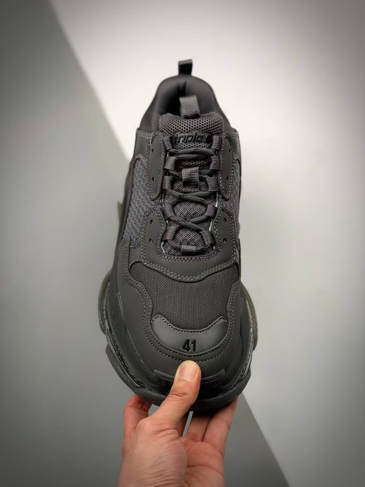 Black Height-Increasing Sneaker