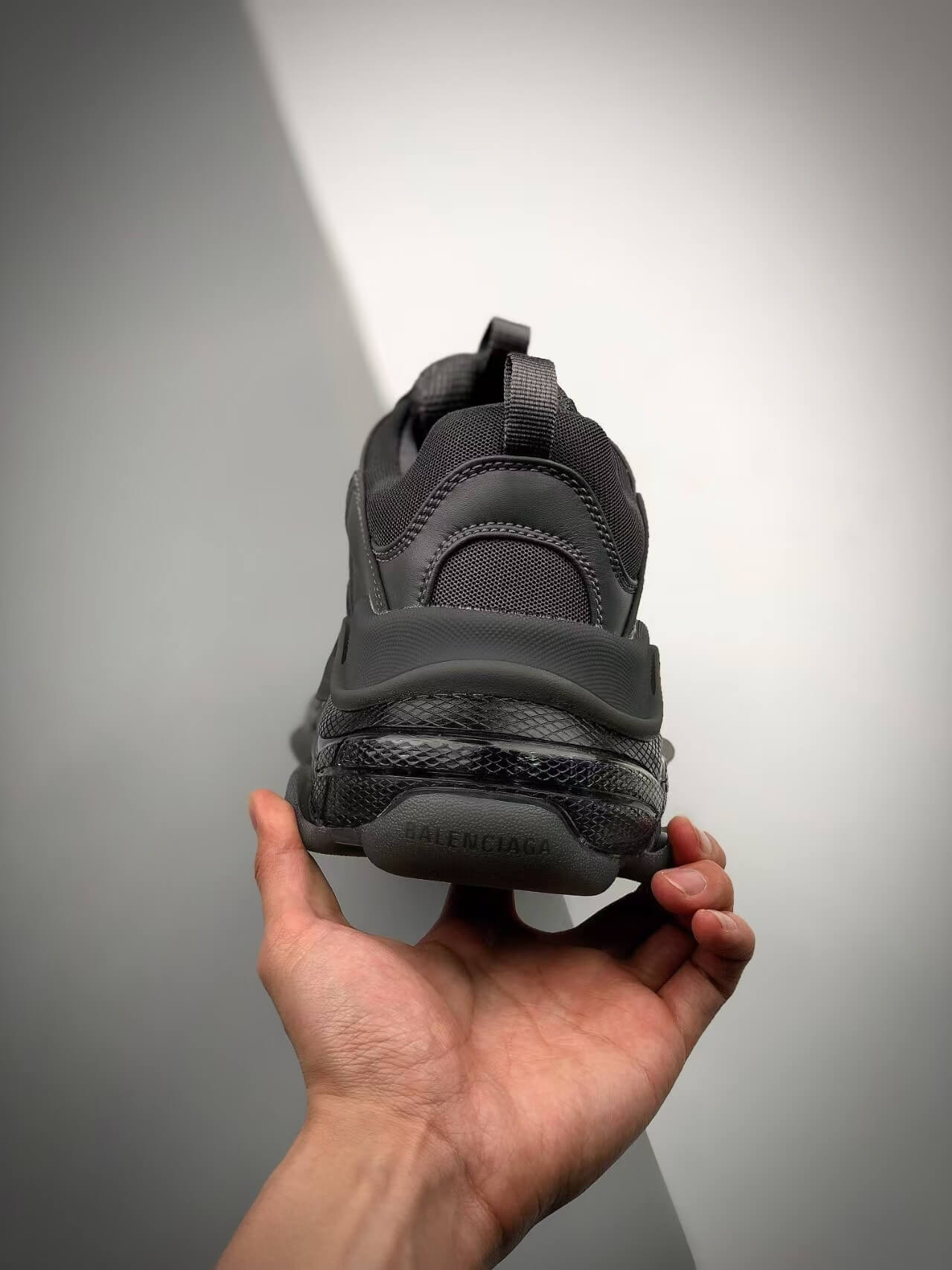 Black Height-Increasing Sneaker