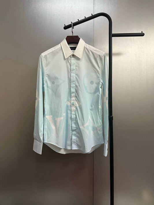 Teal Button-Up Long Sleeve Shirt