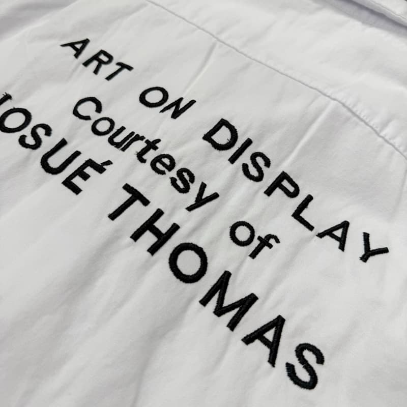 2025 White Embroidered Denim T-Shirt