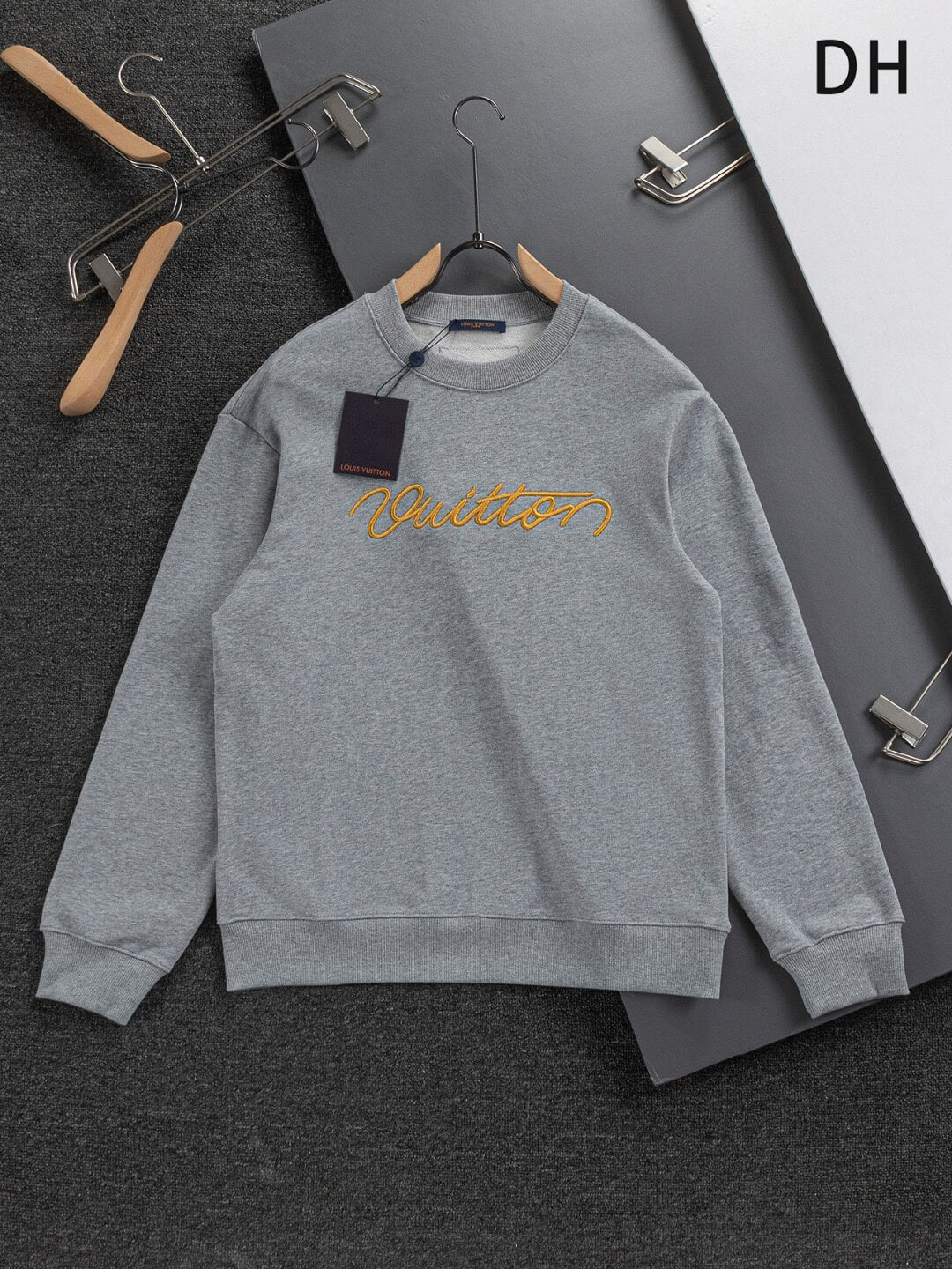Front Letter Embroidery Sweatshirt