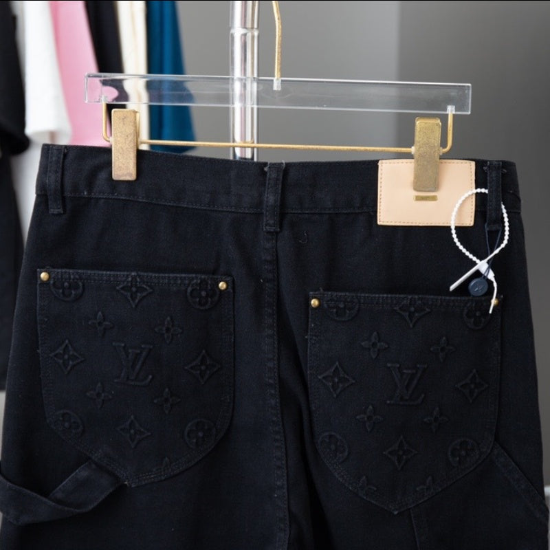 2025 Heavy-Duty Denim Cargo Shorts