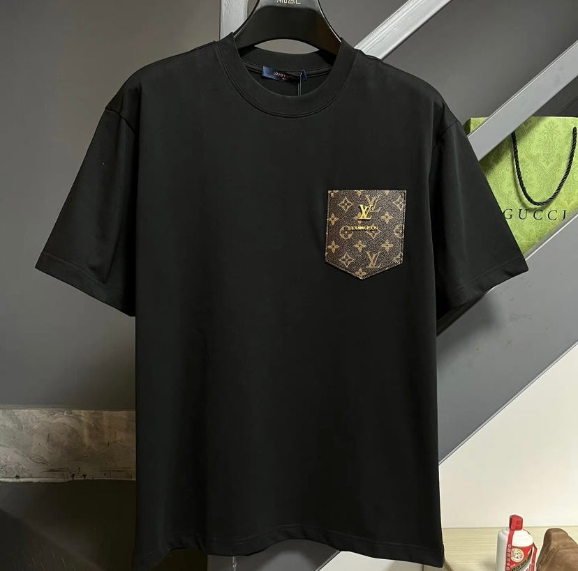 2025 New Classic Floral Pocket with Metal T-shirt