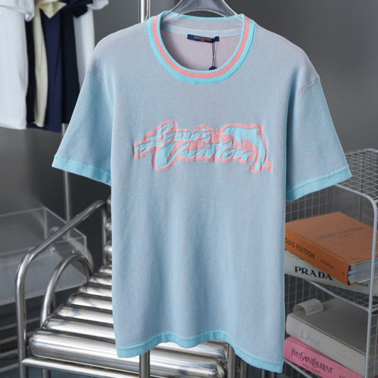 2025 New Dolphin Jacquard Knit T-shirt