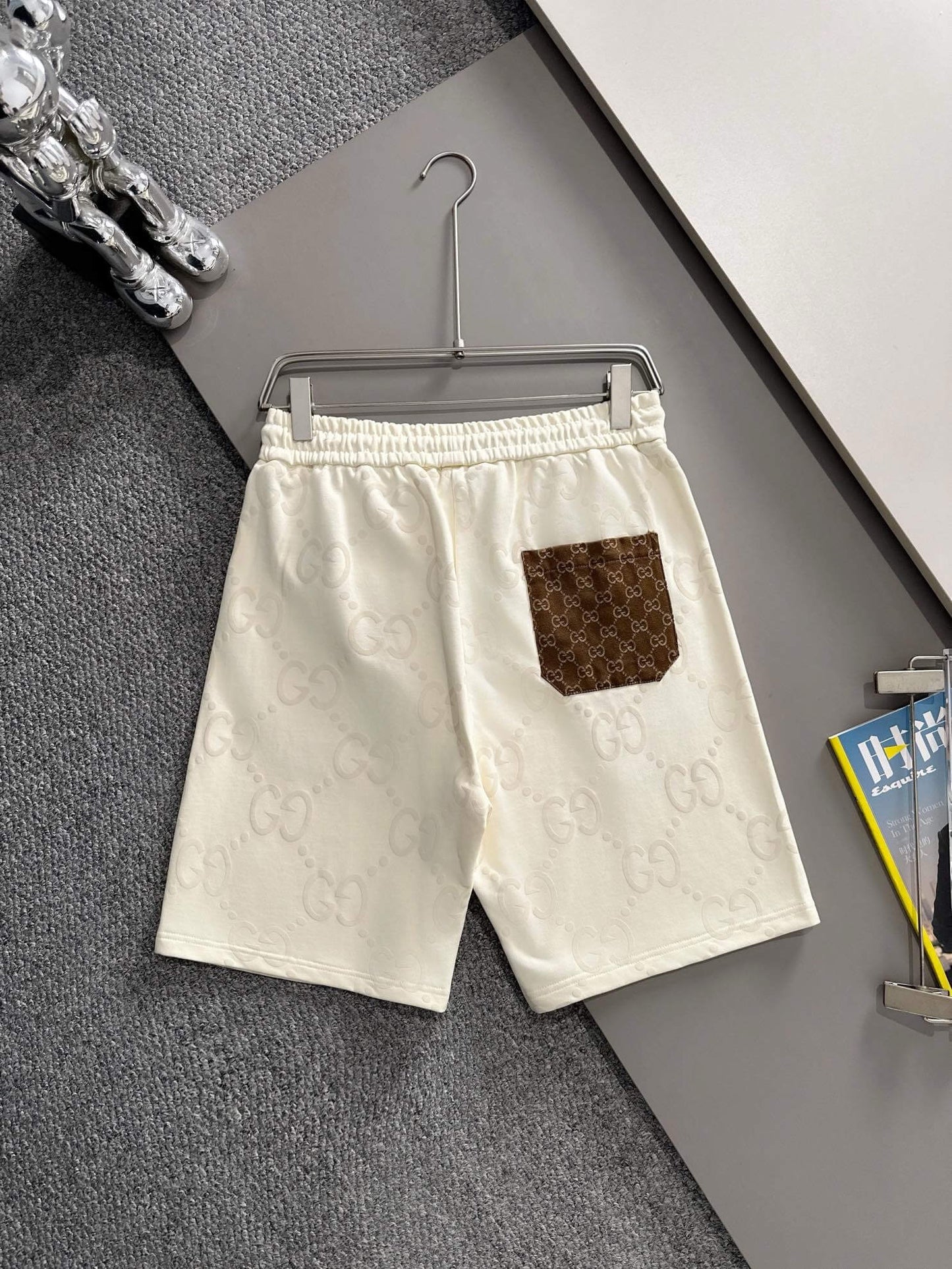 All-Over Print Patch Pocket Shorts
