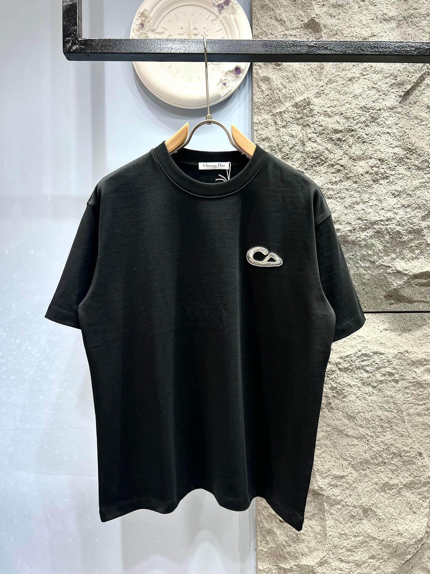 Snake Embroidered T-shirt