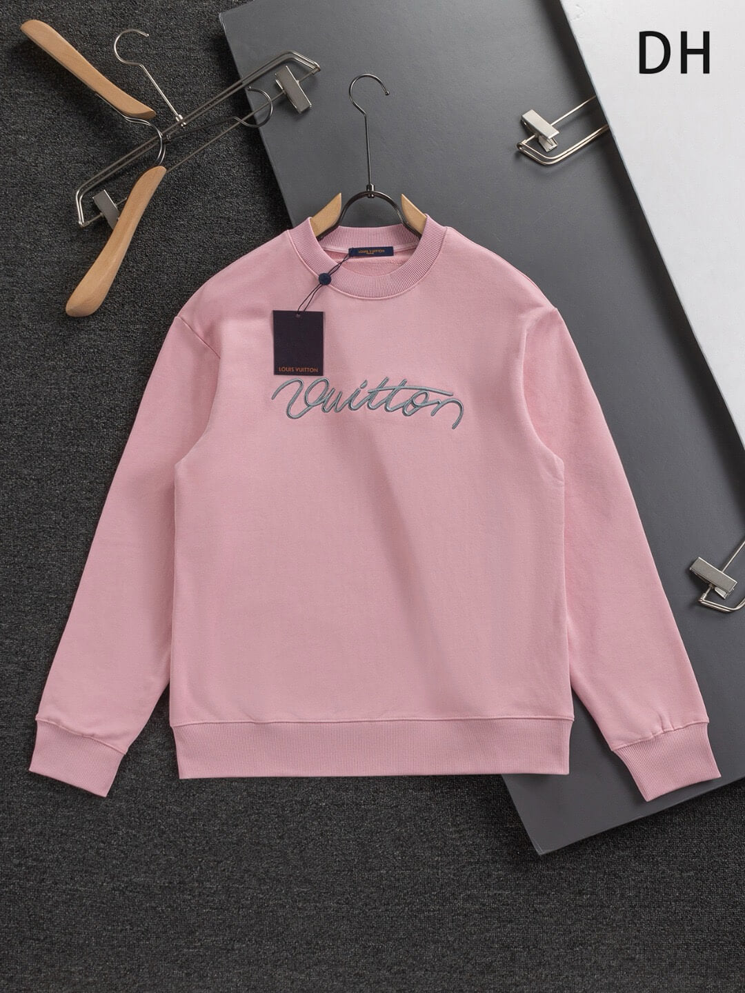 Front Letter Embroidery Sweatshirt