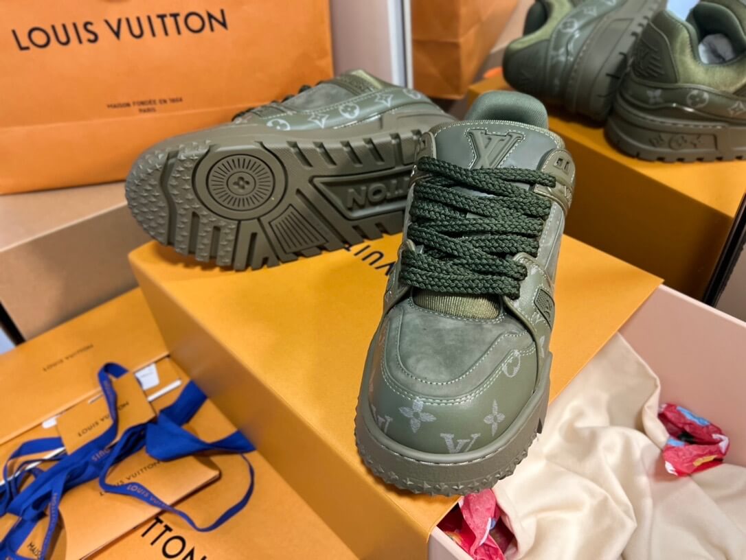 Army Green Jacquard Sneaker