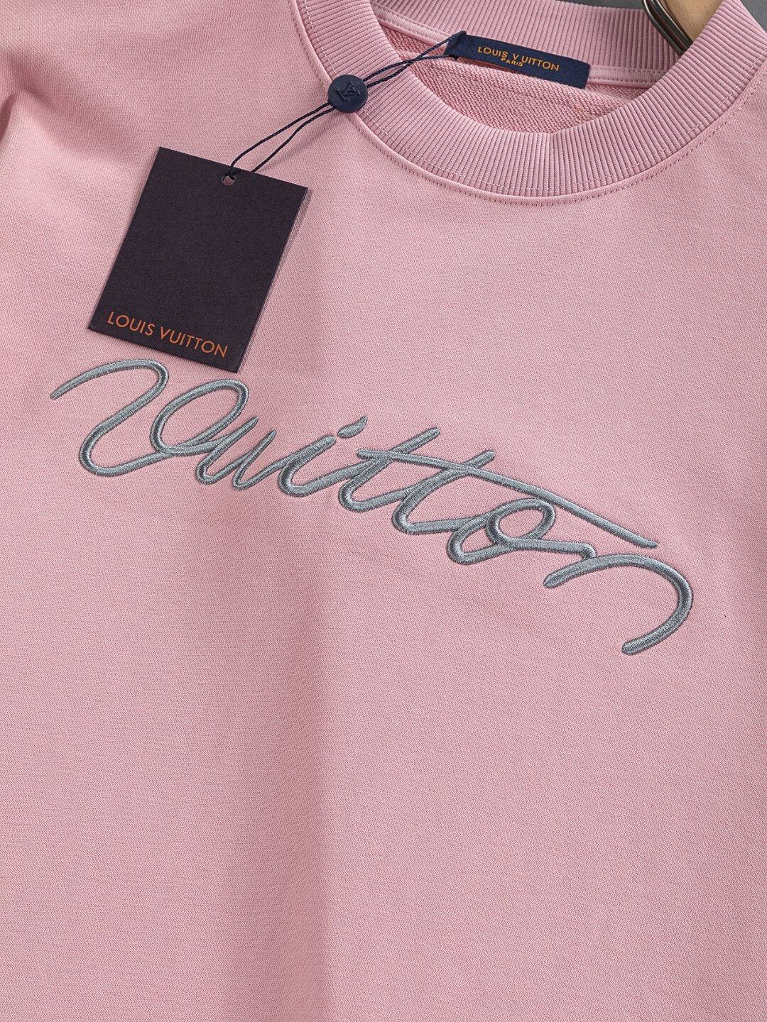 Front Letter Embroidery Sweatshirt