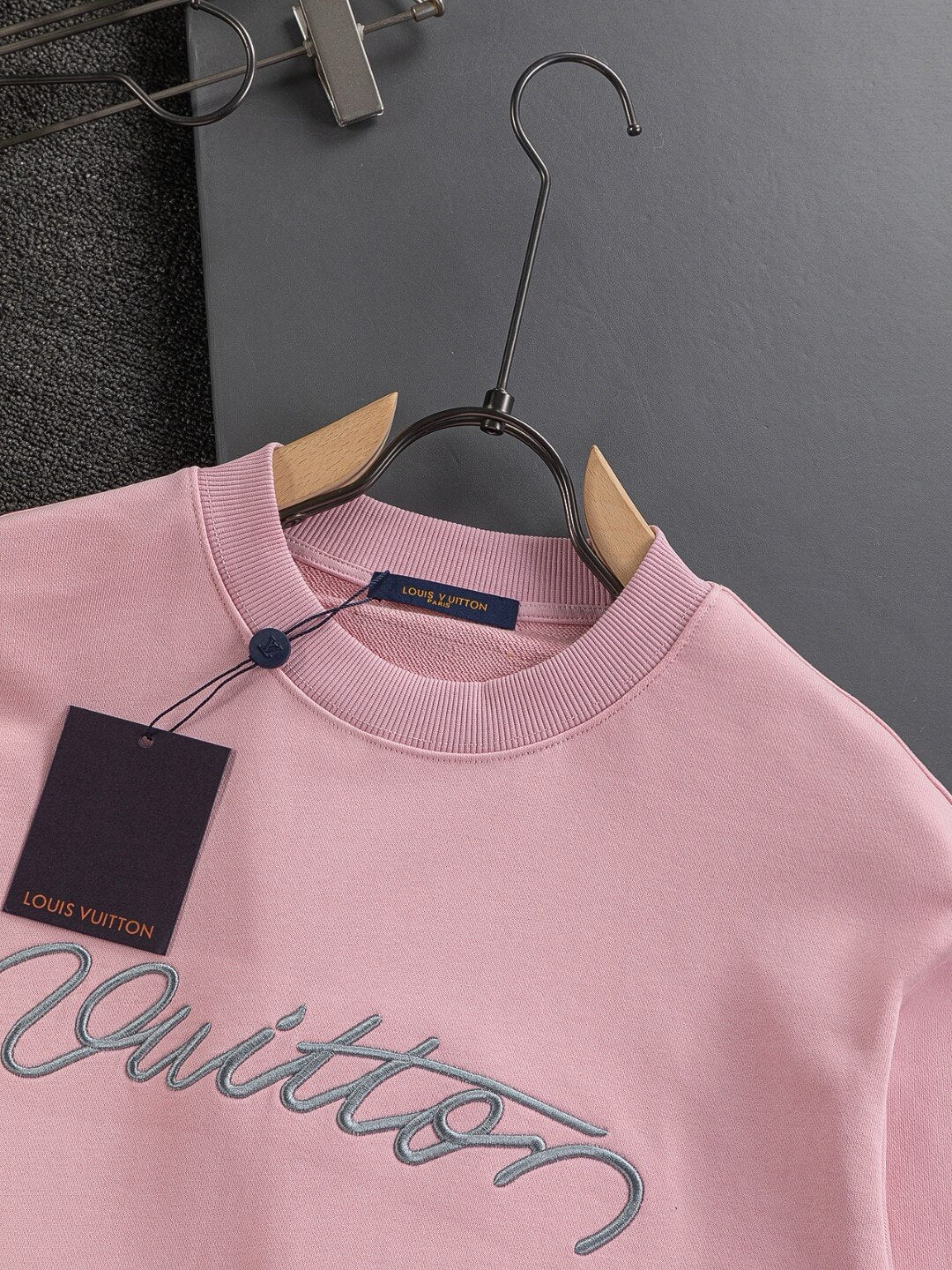 Front Letter Embroidery Sweatshirt