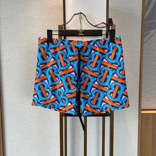 Colorful All-Over Print Swim Trunks