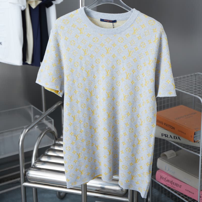 2025 New Jacquard All-Over Knit T-shirt