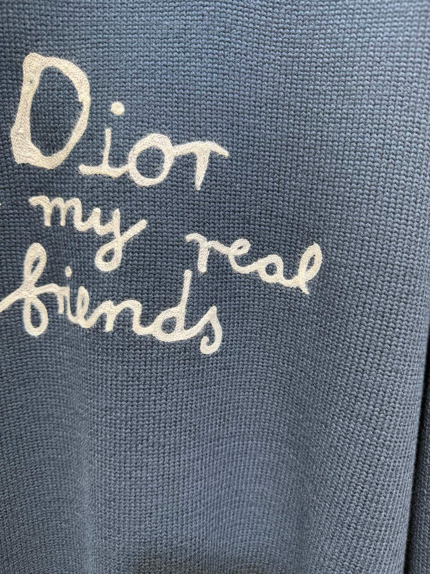 Wool Embroidered Knit Sweatshirt