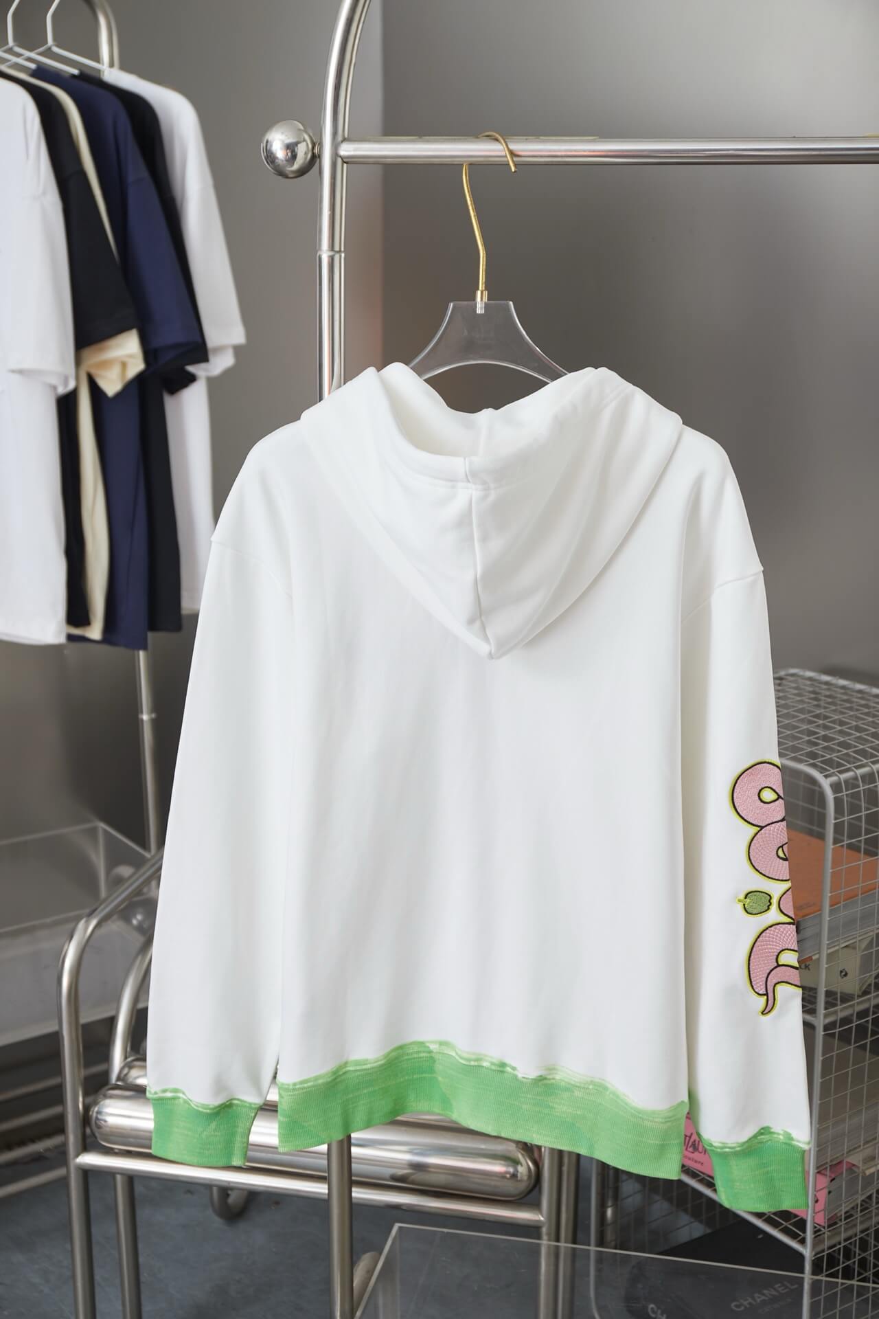Snake Patchwork Sleeve Jacket