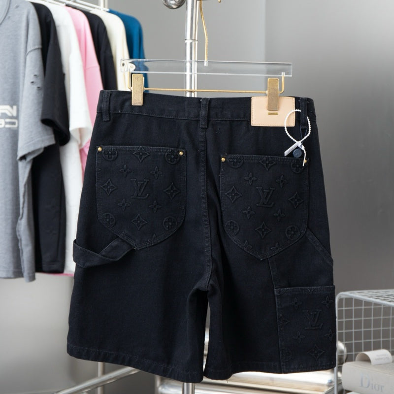 2025 Heavy-Duty Denim Cargo Shorts