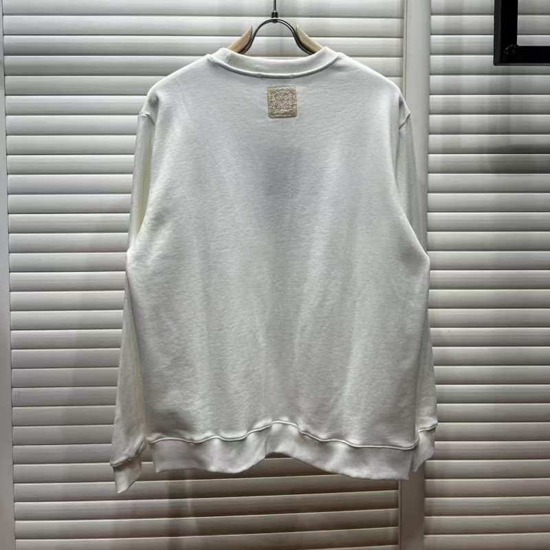 Black and White Exquisite Embroidered Sweatshirt