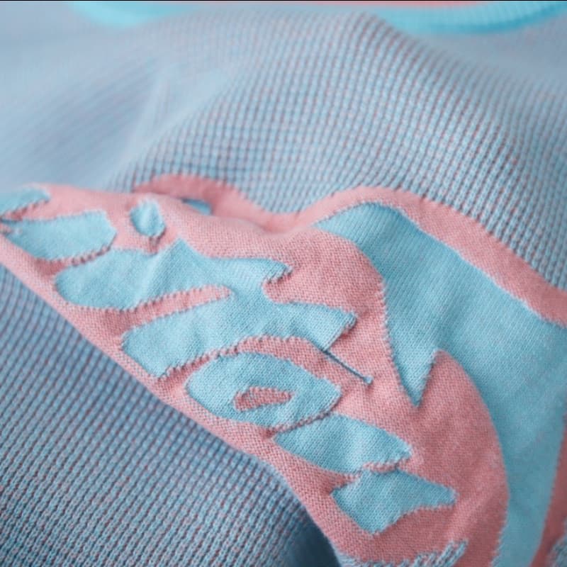 2025 New Dolphin Jacquard Knit T-shirt