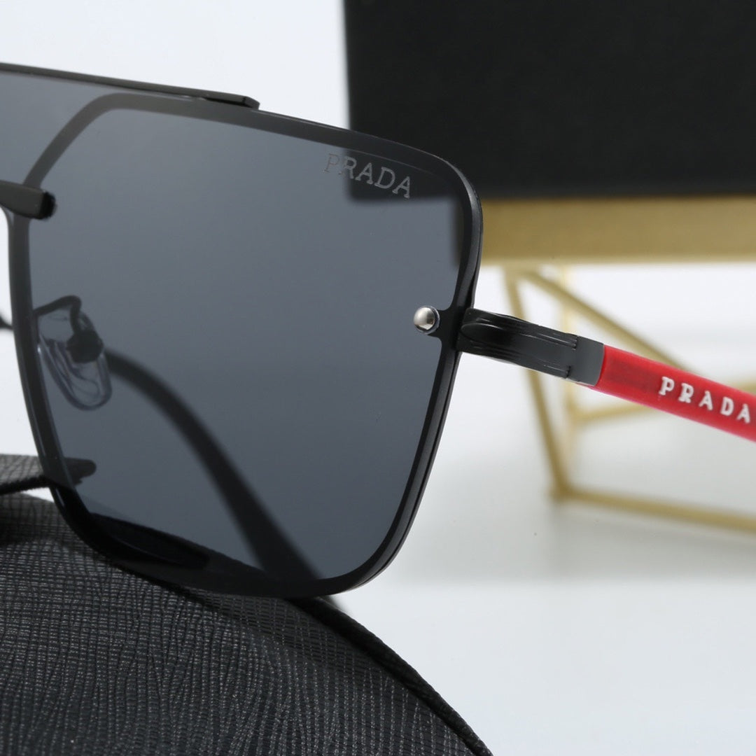 Classic Metal Frame Shield Sunglasses